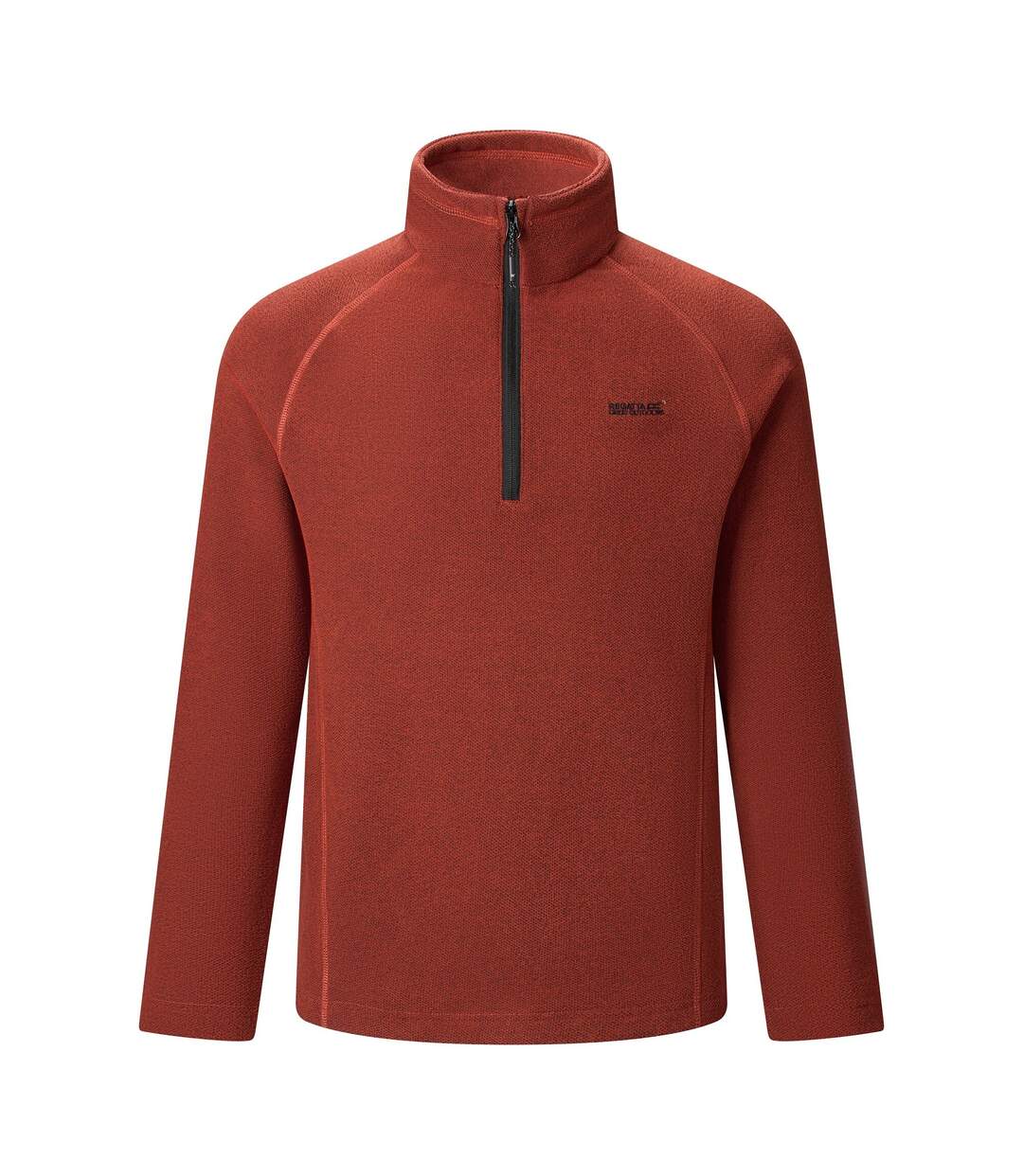 Haut Polaire À Col Montant Zippé Motif/style Alvéolé Kenger Homme Rouge Brûlé Regatta-2