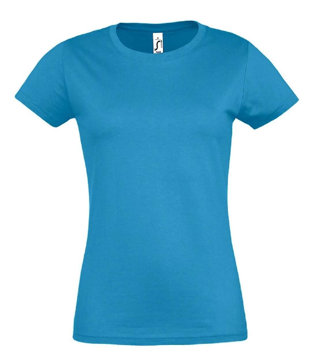 T-shirt manches courtes - Femme - 11502 - bleu aqua