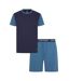 Ensemble De Pyjama Court Homme Bleu Violacé Bleu Lyle & Scott-1
