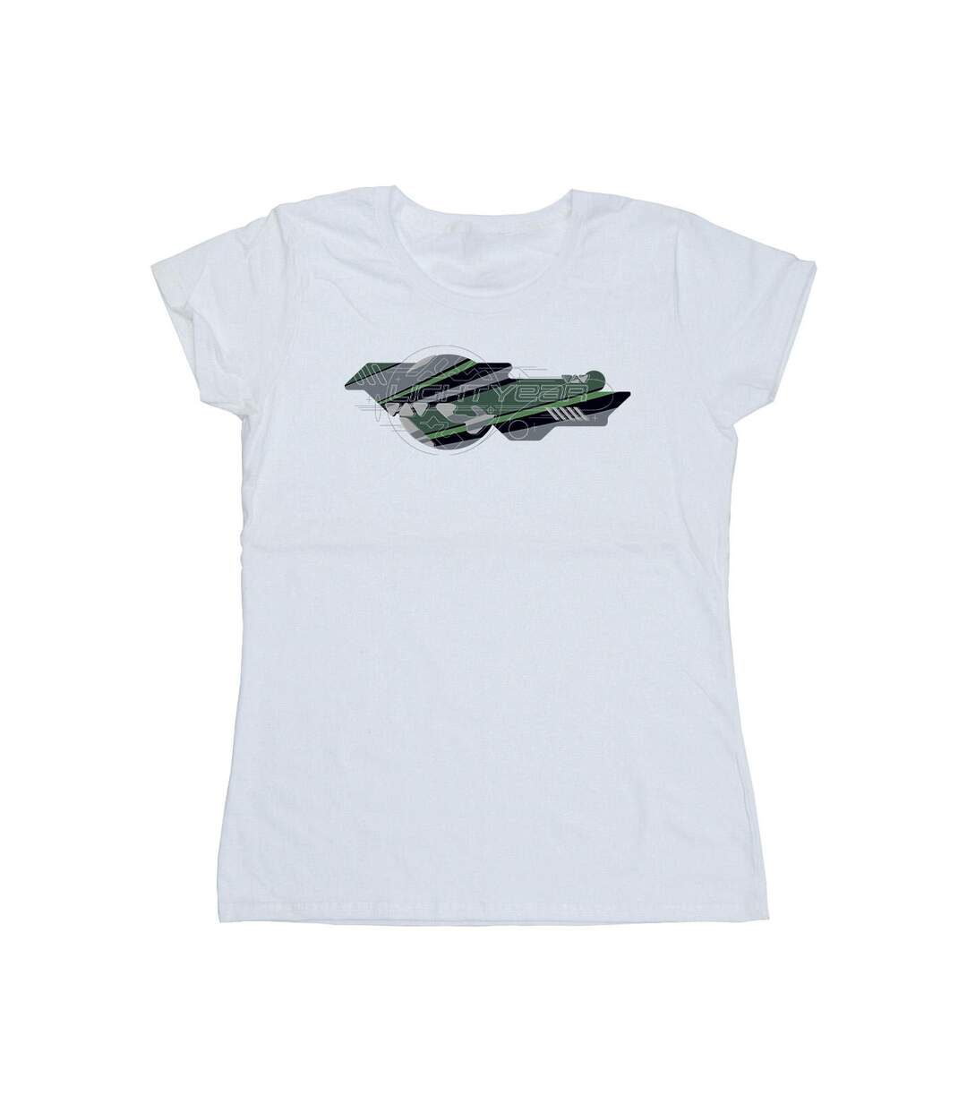 Disney T-shirt en coton Femme/Ladies Lightyear Graphic Title (Blanc) - UTBI29123-1