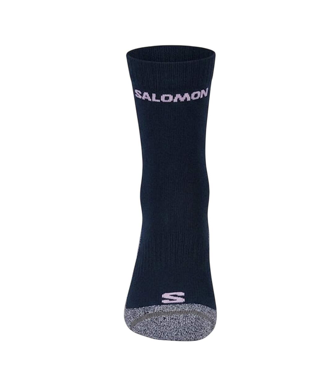 Chaussettes Adulte Bleu Marine Lilas Salomon-2