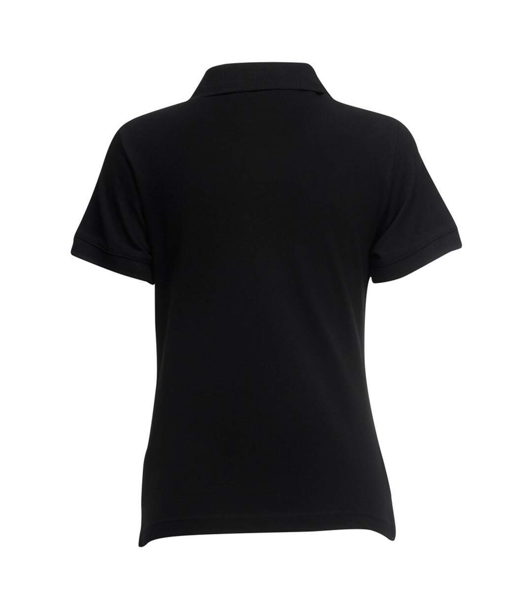Fruit Of The Loom Womens Lady-Fit 65/35 Short Sleeve Polo Shirt (Black) - UTBC384-2