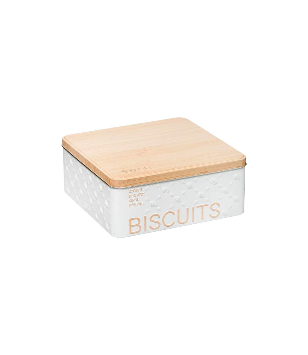 Boîte à Biscuits Scandi 19cm Blanc-1