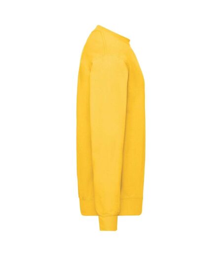 Fruit of the Loom Mens Classic 80/20 Set-in Sweatshirt (Sunflower Yellow)