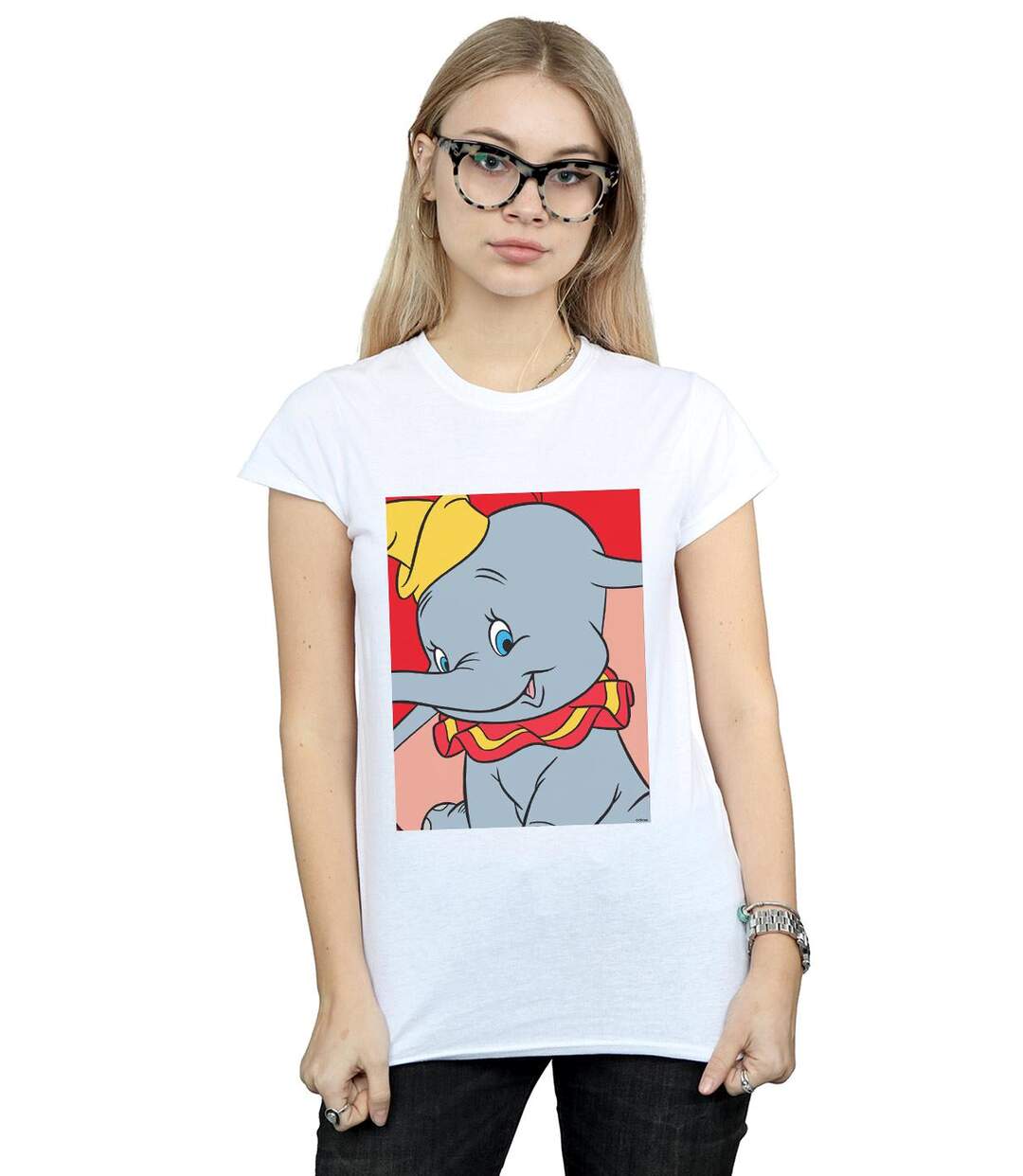 Disney - T-shirt DUMBO PORTRAIT - Femme (Blanc) - UTBI15200-2
