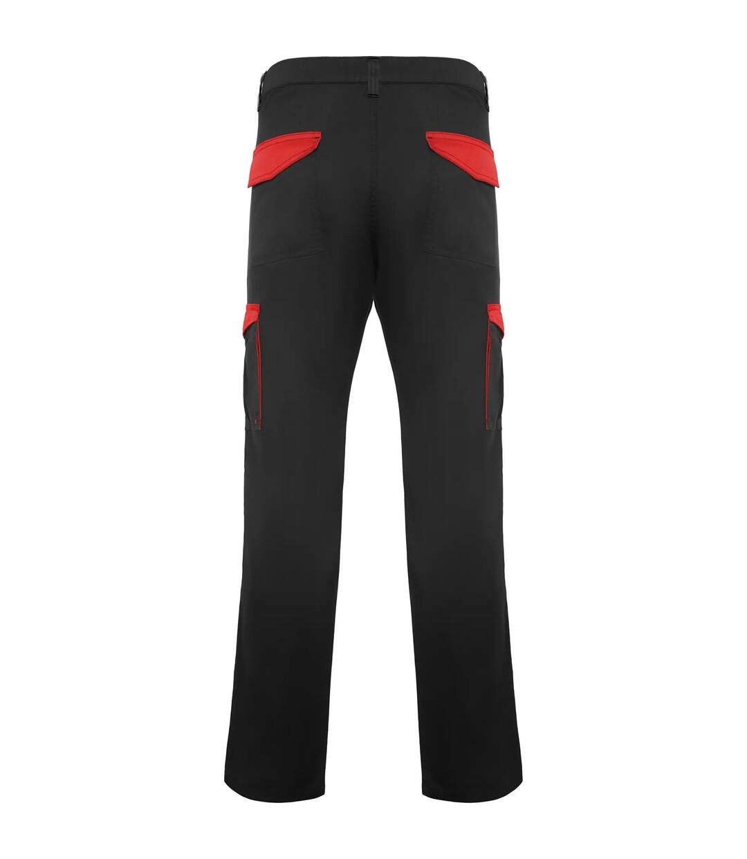 Pantalon Trooper Homme Noir Rouge Roly Workwear-2