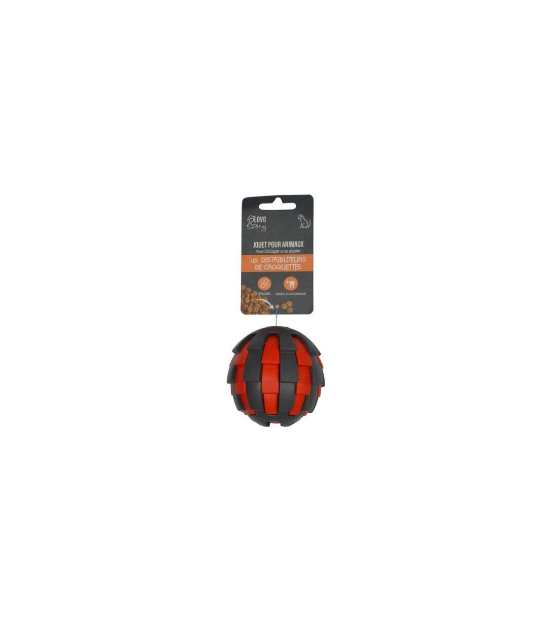 Jouet pour Chien Distributeur Balle 7cm Rouge-5
