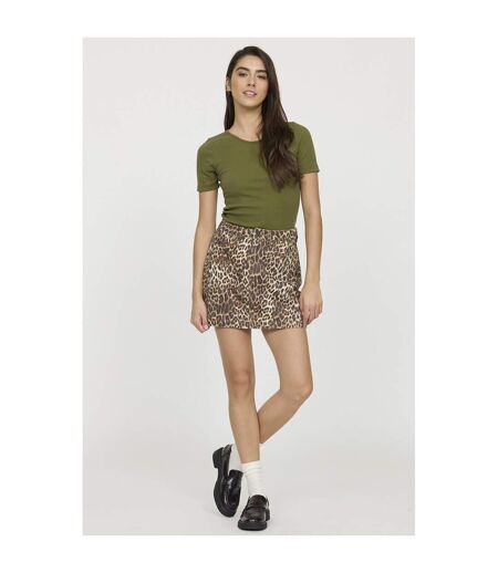 T-shirt manches courtes coton slim ANICIA