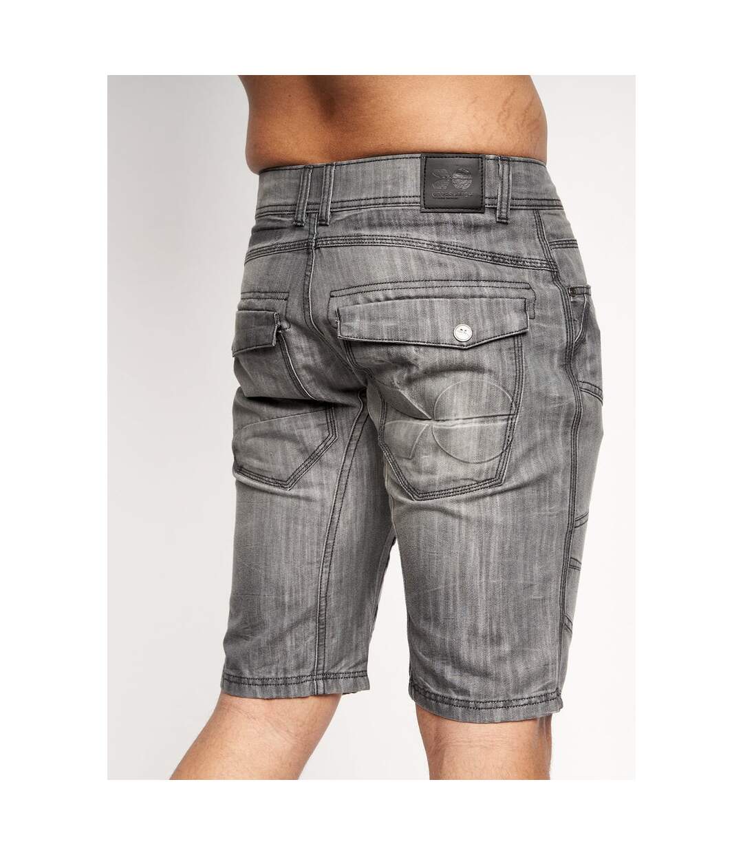 Short winston mve homme gris foncé Crosshatch-2