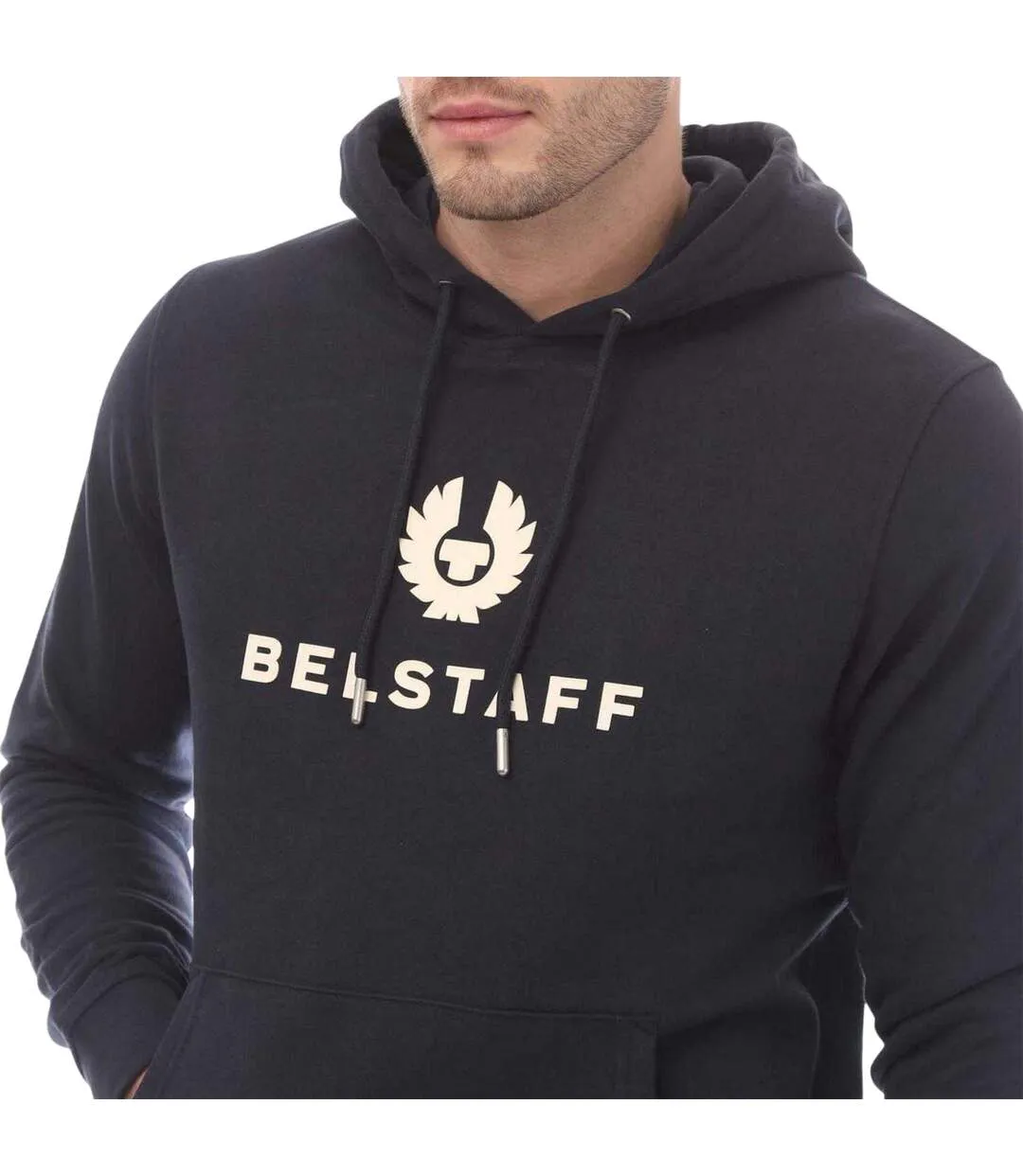 Mens Signature Hoodie Navy Belstaff-4