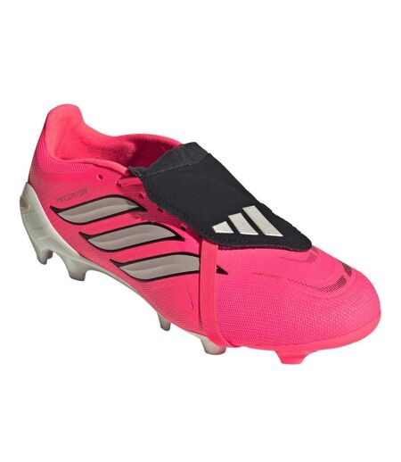 Mens Predator 3 Lace Up Firm Ground Football Boots Pink White Adidas