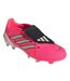 Mens Predator 3 Lace Up Firm Ground Football Boots Pink White Adidas-4