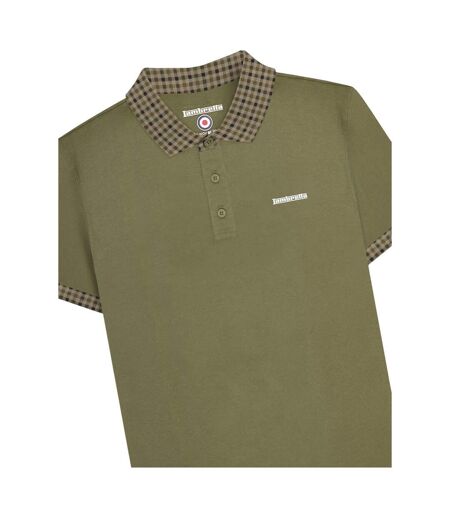 Polo Ss25 Homme Vert Kaki Lambretta