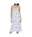 Robe blanc/bleu femme jdy midi dress-1