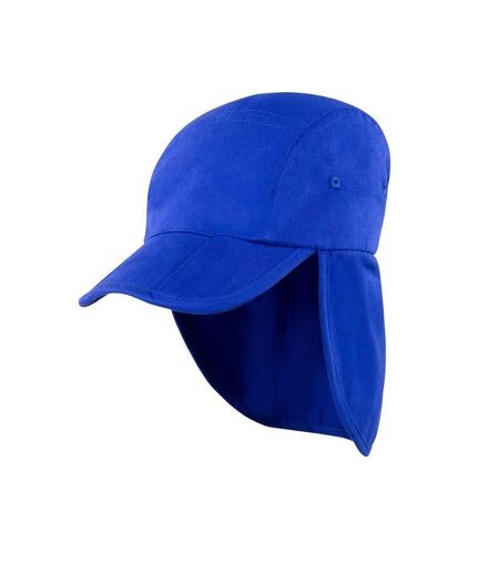 Unisex adult legionnaires foldable baseball cap royal blue Result Headwear
