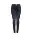 Womens/ladies 5 Pockets Skinny Jeans Black Denim Only-2