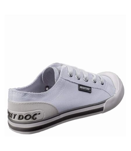 Rocket Dog Womens/Ladies Jazzin Canvas Lace Up Shoe (White) - UTFS5329
