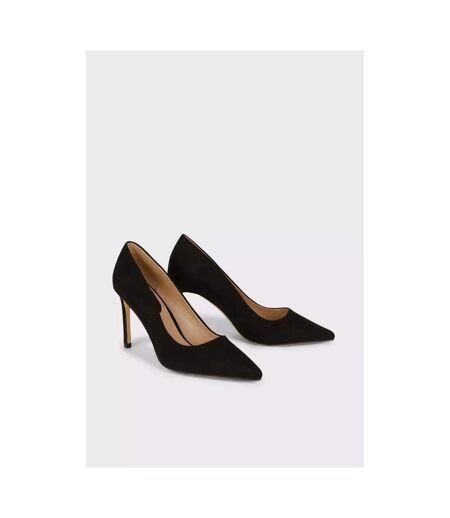 Womens/ladies Dash Pointed Court Shoes Natural Black Dorothy Perkins