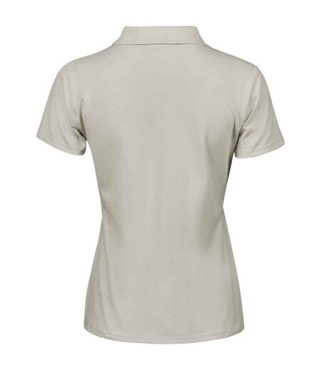 Womens/ladies Luxury Stretch Polo Shirt Cement Tee Jays