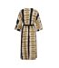 Robe marron/marine femme vila viwrinkle-2