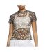 T-Shirt vert à motifs floraux femme nike mesh aop-1