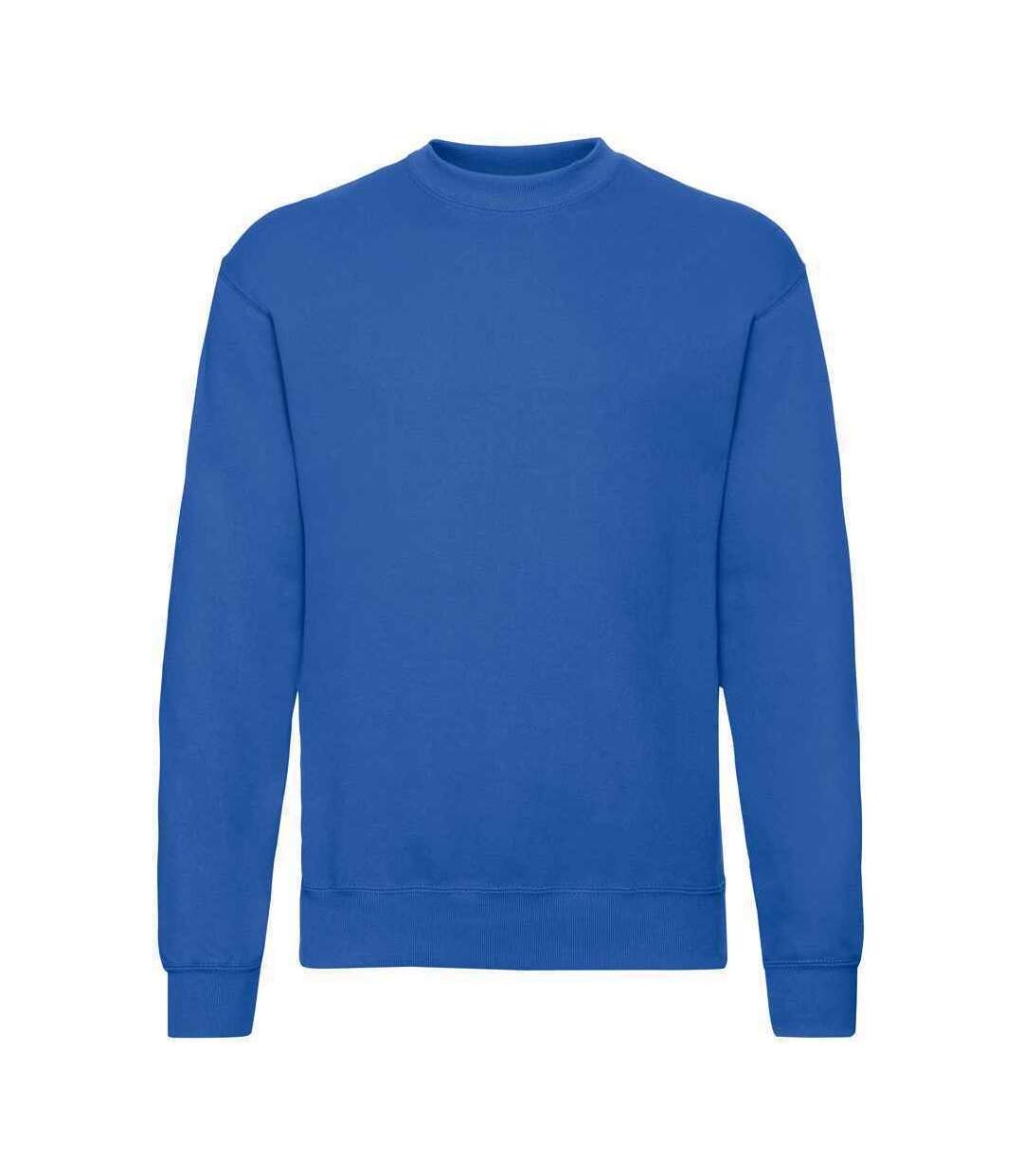 Unisex adult classic drop shoulder sweatshirt royal blue Fruit of the Loom-1