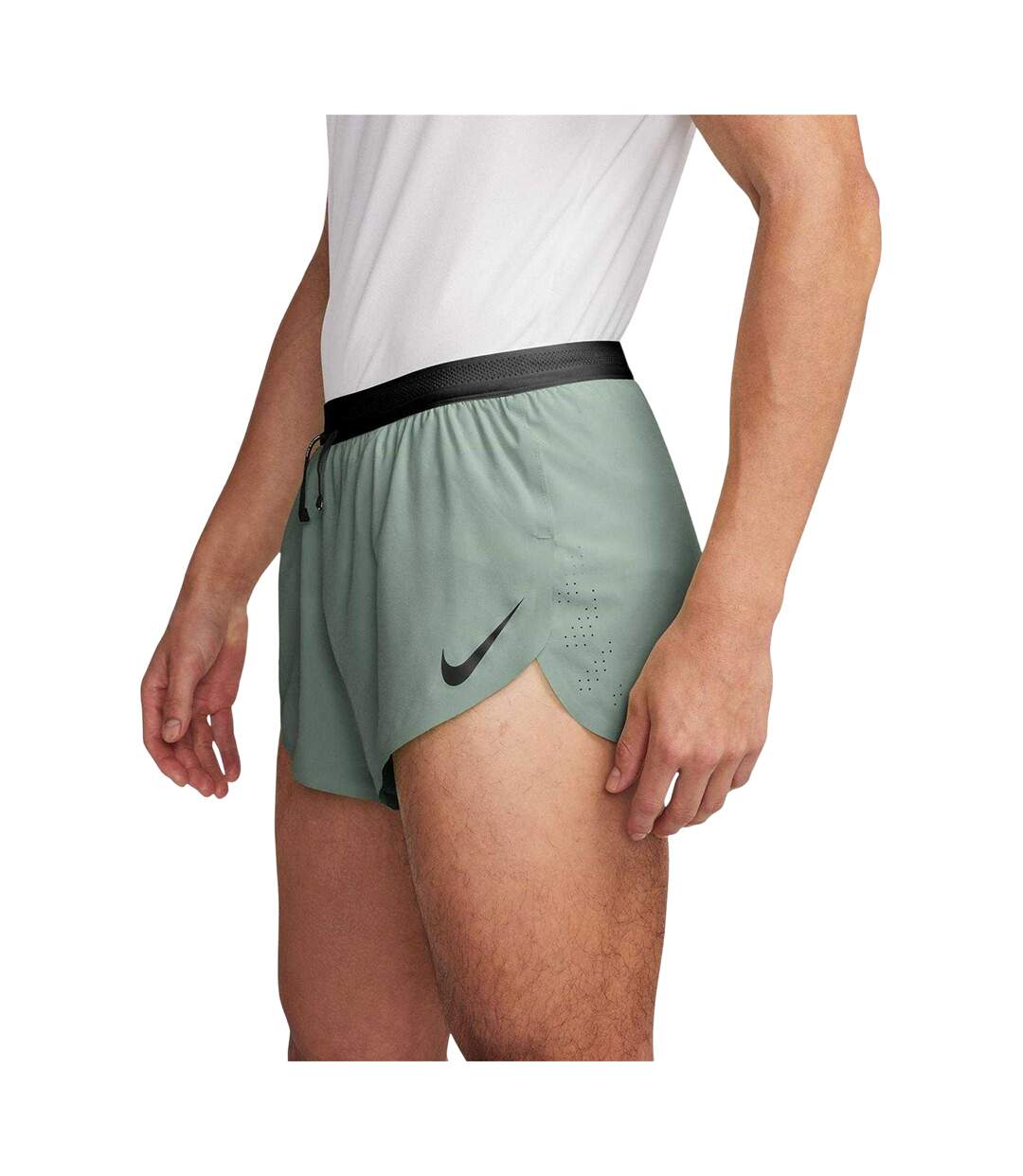 Mens Aero 2 In 1 Running Shorts Green Nike-3