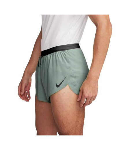 Mens Aero 2 In 1 Running Shorts Green Nike
