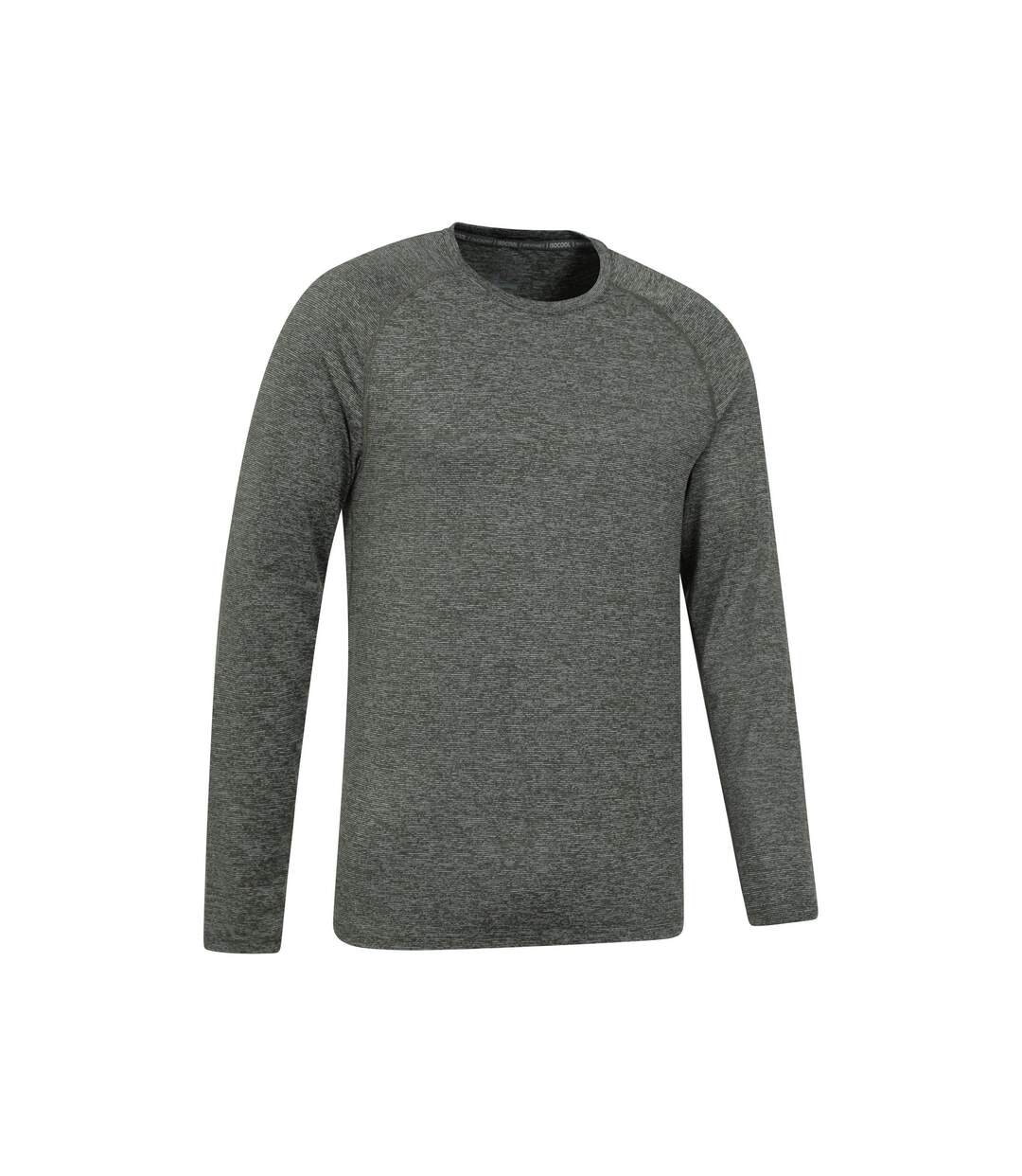 Mens Stripe Isocool Base Layer Top Green Mountain Warehouse-3