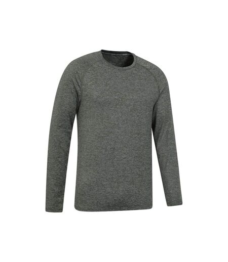 Mens Stripe Isocool Base Layer Top Green Mountain Warehouse