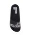 Claquettes Motif/style En Relief Adulte Noir Love Moschino-3