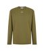 T-shirt Manches Longues Homme Blanc Vert Mousse Off White-1