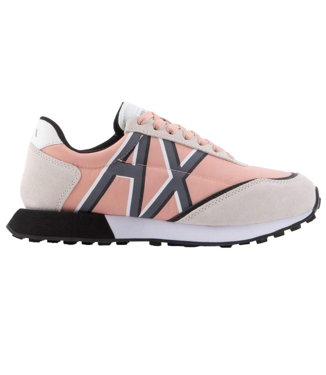 Baskets Femme Blanc Noir Rose Armani Exchange-3
