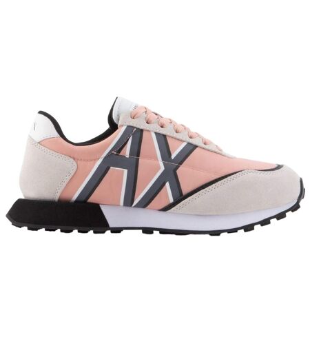 Baskets Femme Blanc Noir Rose Armani Exchange