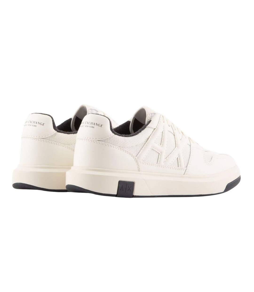 Baskets Homme Blanc Cassé Noir Armani Exchange-2