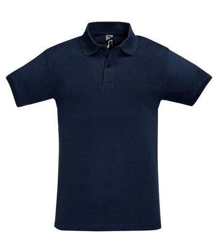 SOLS Mens Perfect Pique Short Sleeve Polo Shirt (French Navy)