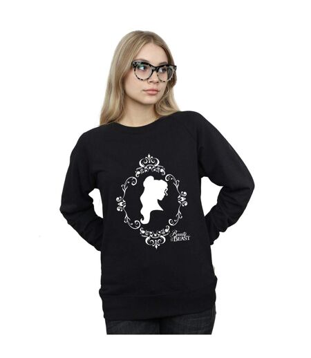 Disney Princess Womens/Ladies Belle Silhouette Sweatshirt (Black)
