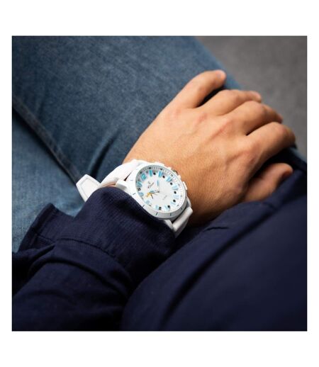Superbe Montre Homme Silicone Blanc CHTIME