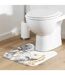 Tapis Contour WC Kelly 45x45cm Blanc-5
