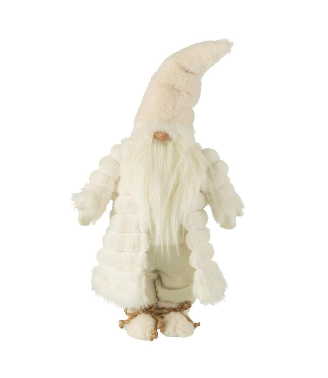 Statue Déco Lutin Veste Rembourrée 64cm Crème-1