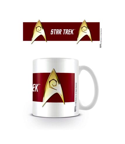 Star Trek - Mug ENGINEERING (Blanc / Rouge / Doré) (Taille unique) - UTPM2030