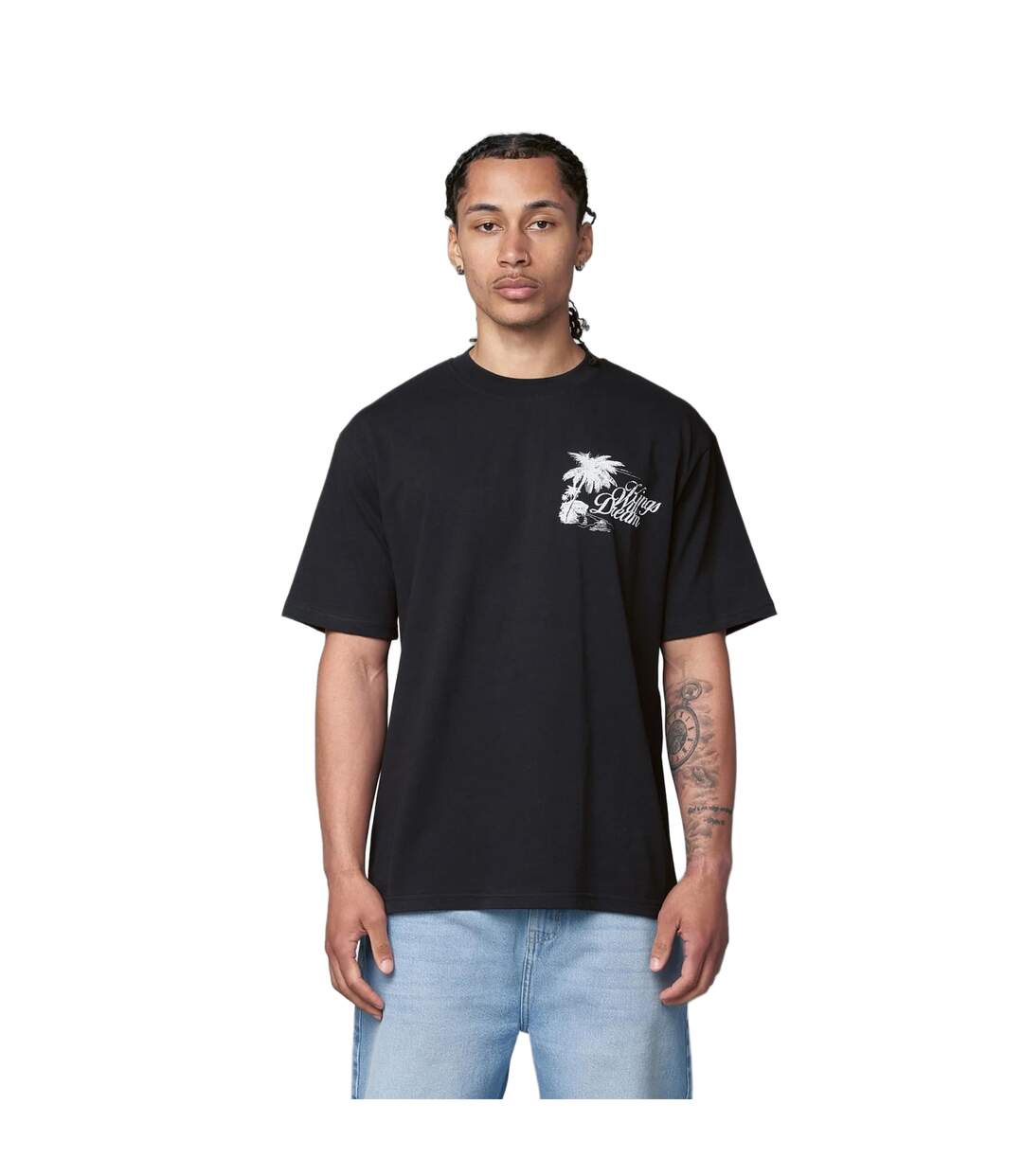 T-shirt Studio Hotel Tropicana Homme Noir Kings Will Dream-2