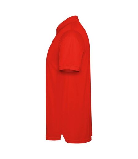 Mens Tormo Short-sleeved Polo Shirt Red Roly