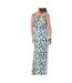 Robe longue blanche/bleu femme vero moda 10286770-2