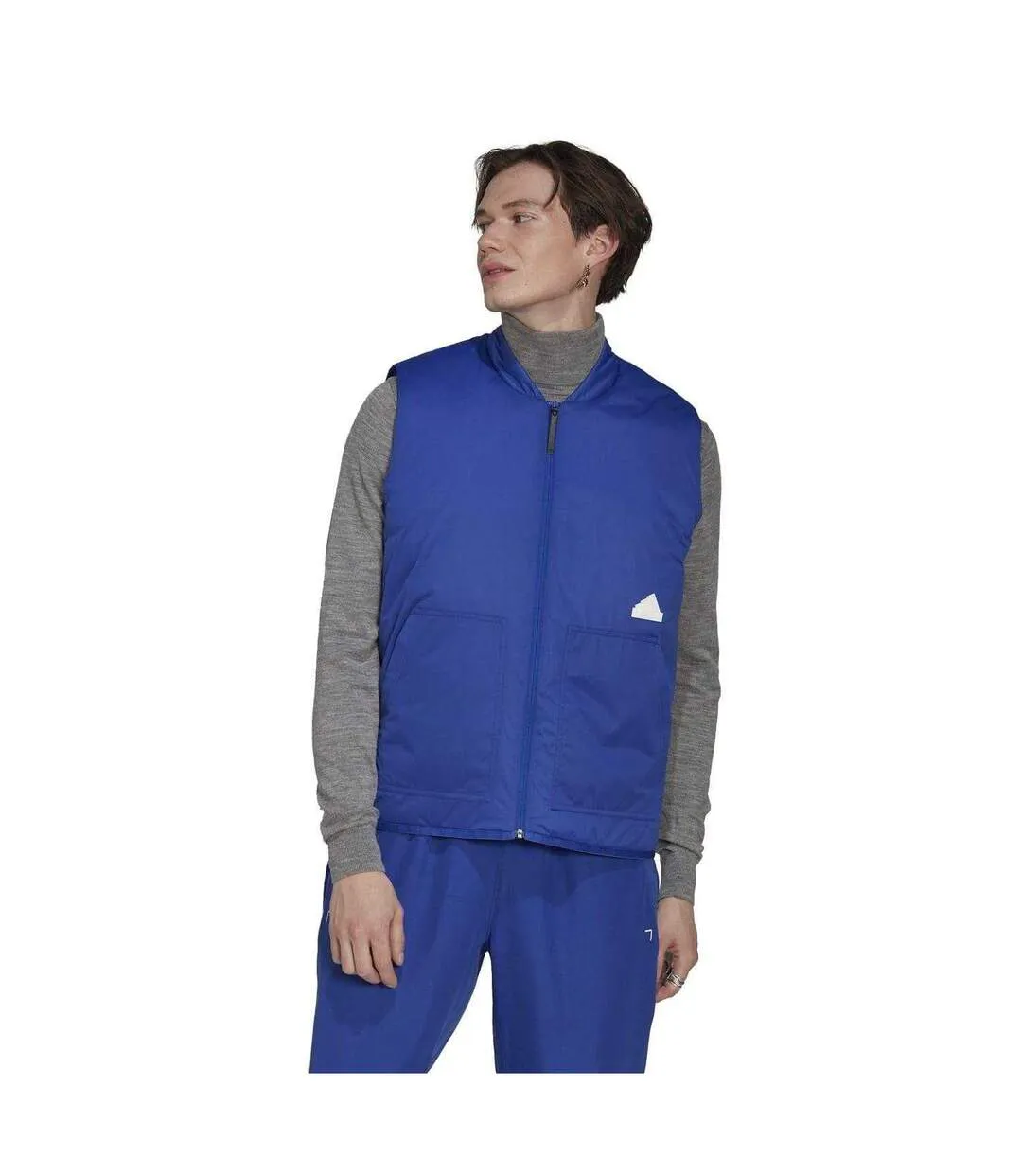Veste Sans Manches Sans Manches Homme Bleu Adidas-1