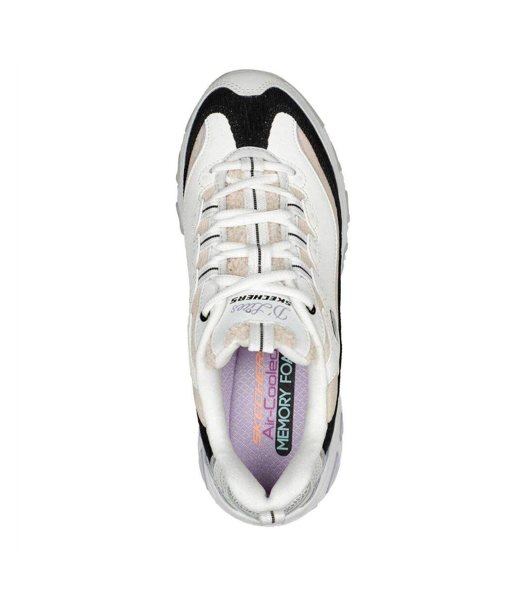 Womens/ladies D Lites1.0 Trainers Multicoloured Skechers-3