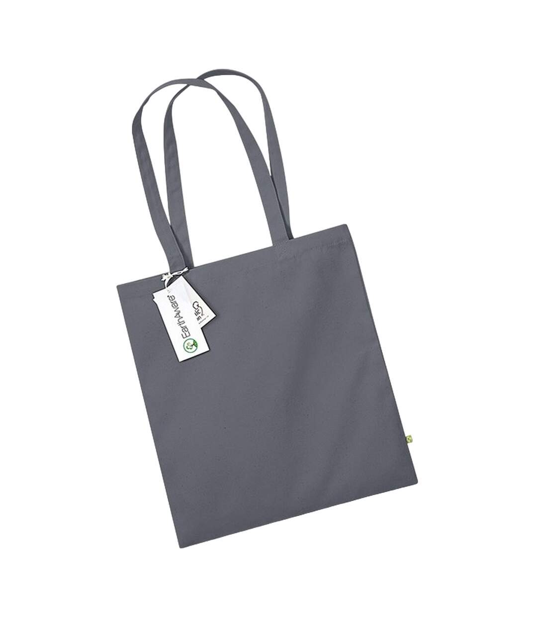Tote Bag Earthaware Organic Bag For Life Taille Unique Gris Foncé Westford Mill-1