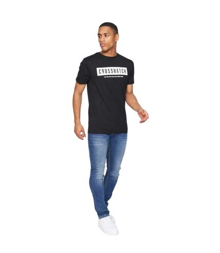 T-shirt selworthy homme noir Crosshatch