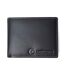 Logo Leather Wallet One Size Black Lambretta-2