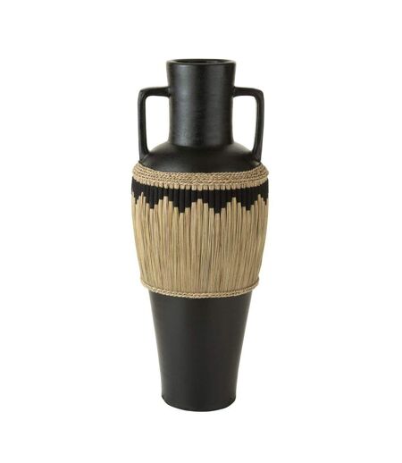 Vase Amphore Design Herbes 100cm Noir